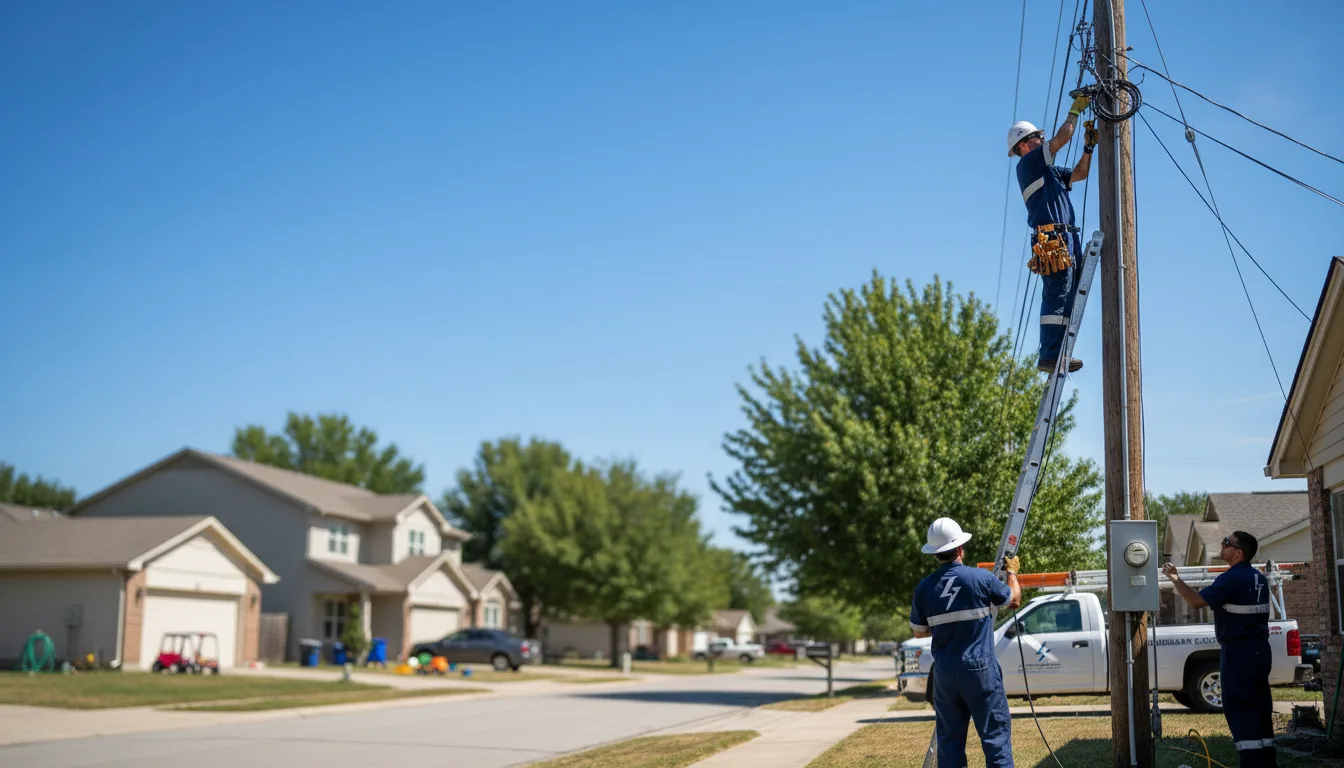 Residential electrician providing installation services in Rossville, GA